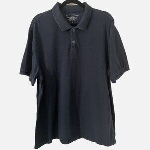 Banana Republic Navy Cotton Polo – Button-Down Collar – XL
